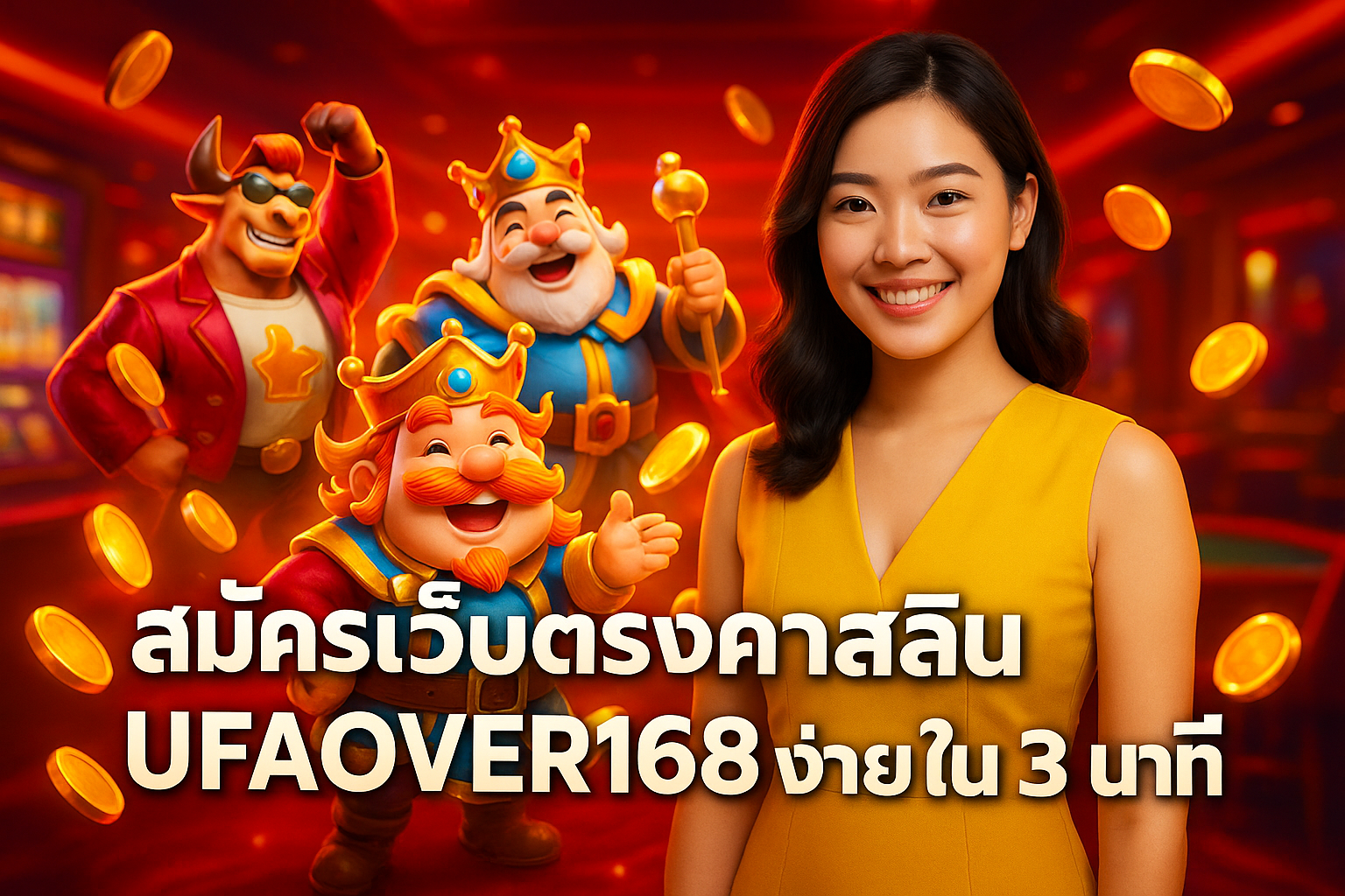 สมัครเว็บตรงคาสิโน UFAOVER168 ง่ายใน 3 นาที